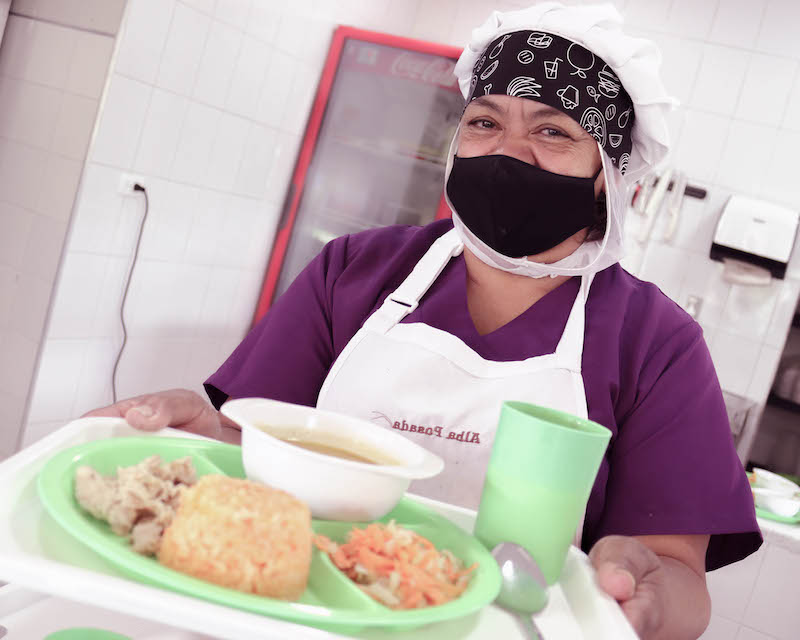 Destiny Cafeteria Chef serving food