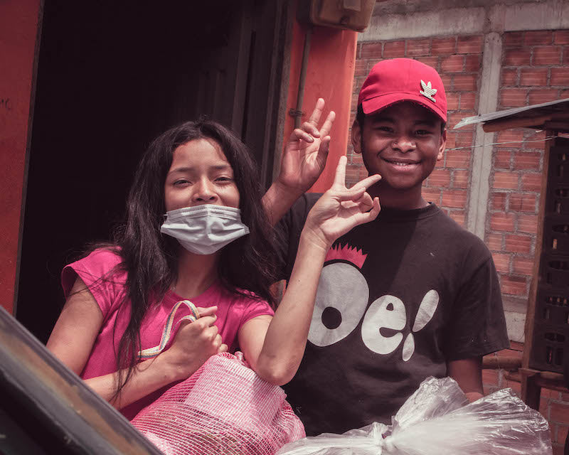 Children in need in Medellín Colombia