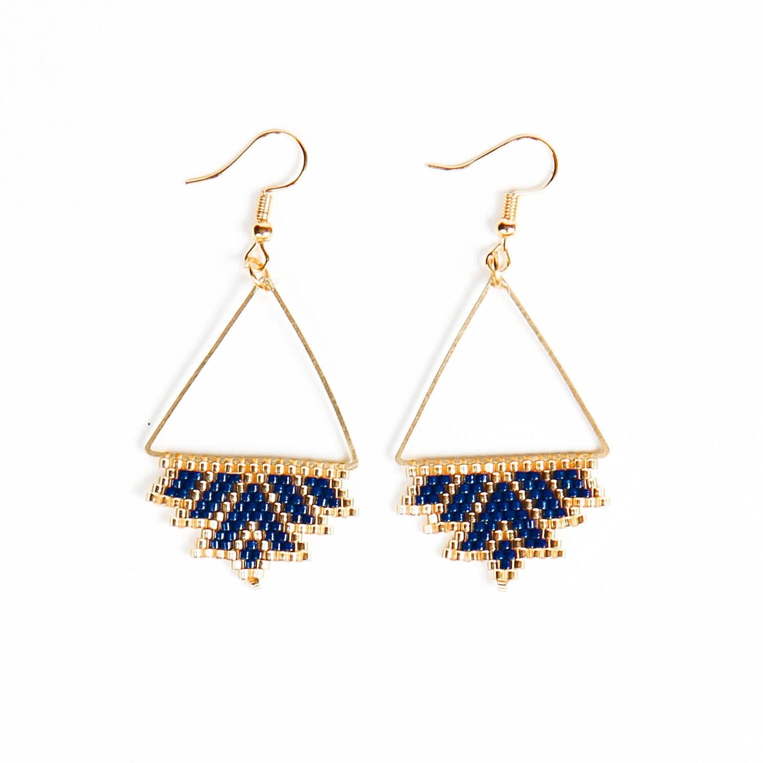 Navy Geo Shape Earrings Navy Geo Shape Earrings